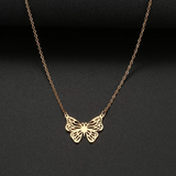 Butterfly Gold Necklace