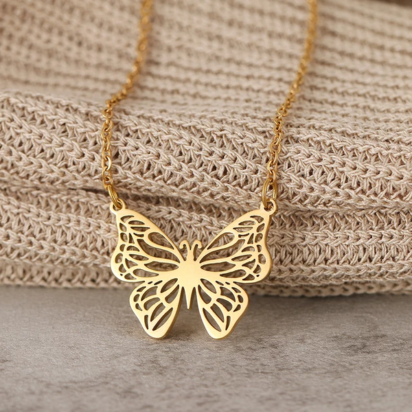 Butterfly Gold Necklace