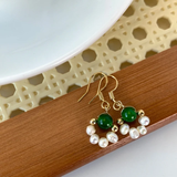 Emerald Pearl with Crystal Drops