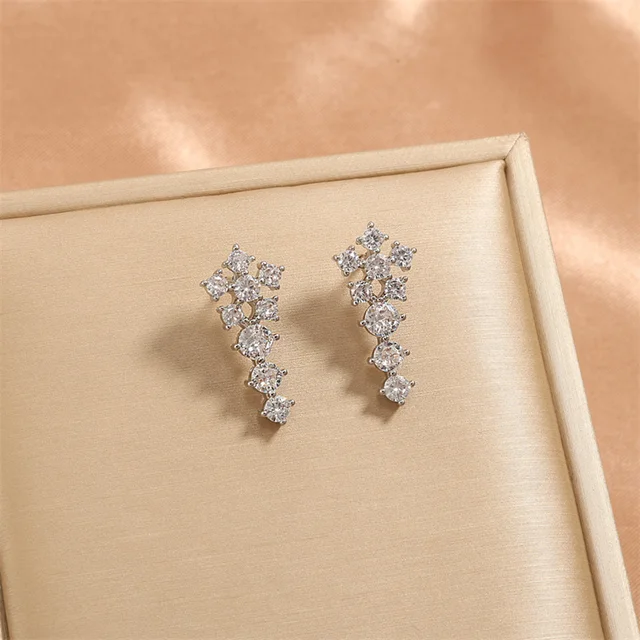 Zircon Flower Studs