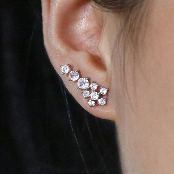 Zircon Flower Studs