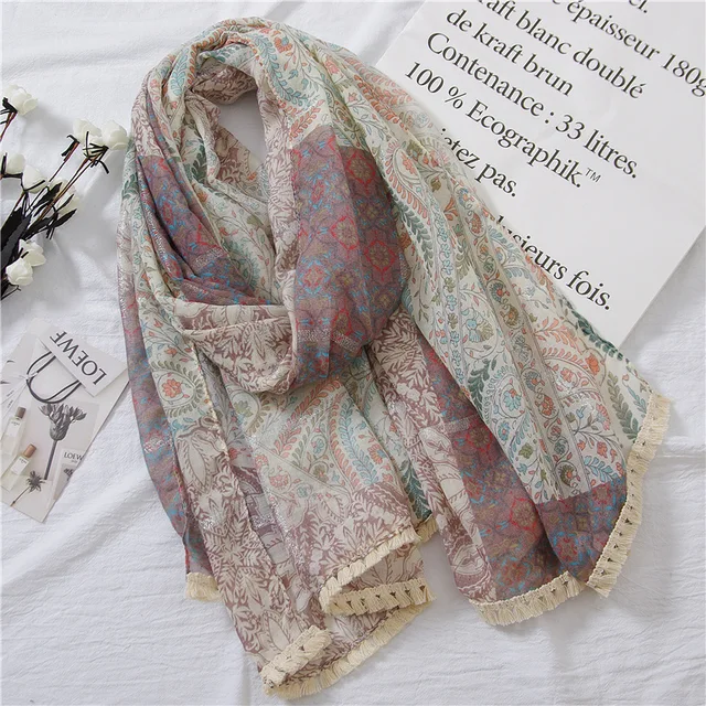 Vintage Paisley Hijab