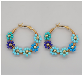 Daisy Beaded Earrings