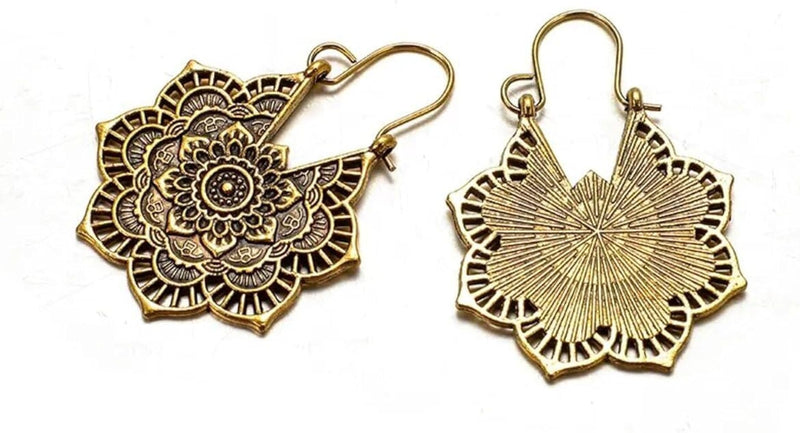 Boho Lotus Earrings