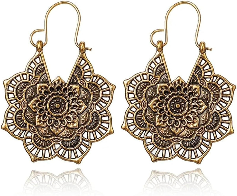 Boho Lotus Earrings