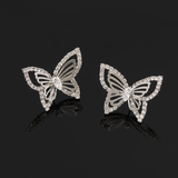 Sparkling Crystal Butterfly Earrings