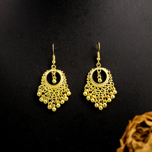 Golden Cascade Drop Earrings