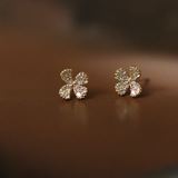 Clover Shiny Zircon Sterling