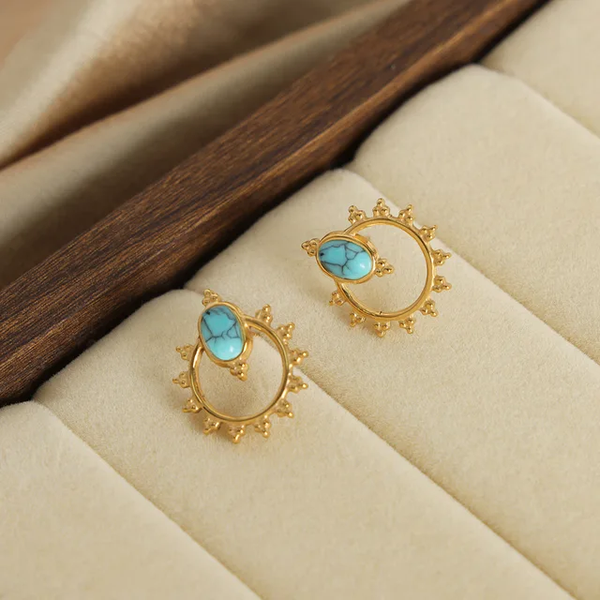 Turquoise Stone Earrings