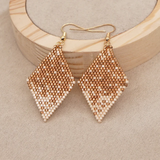 Sparkly Rhombus Earrings