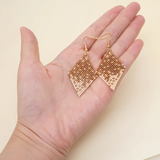 Sparkly Rhombus Earrings